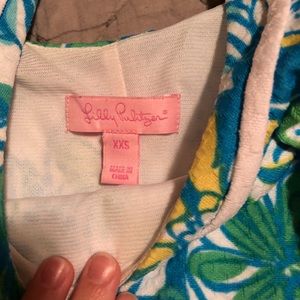 Lilly Pulitzer mini dress.